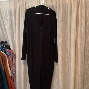 Brand new maxi button down dress